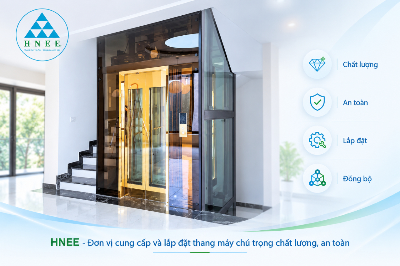 HNEE - Đơn vị cung cấp và lắp đặt thang máy chú trọng chất lượng, an toàn