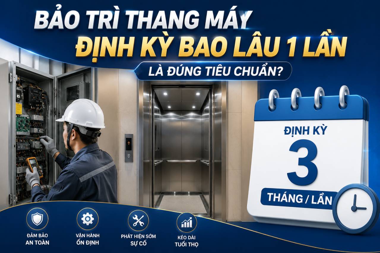 bảo trì thang máy định kỳ bao lâu 1 lần