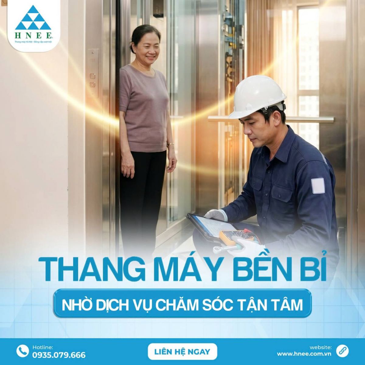 HNEE - Đơn vị lắp đặt và bảo trì thang máy chuẩn kỹ thuật