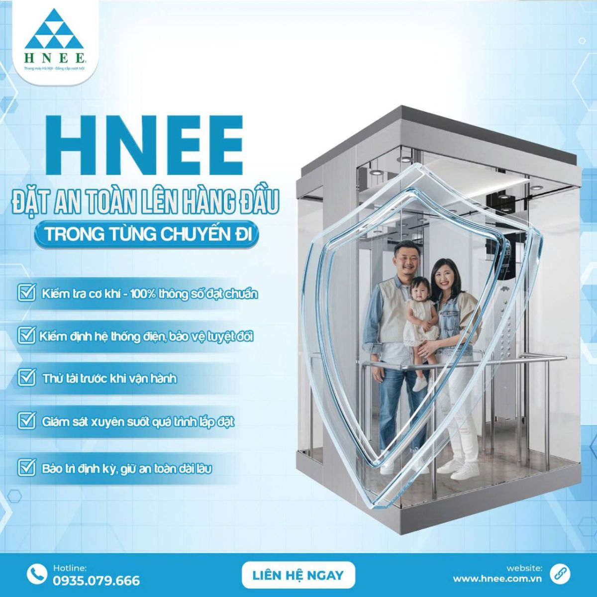 Dịch vụ lắp đặt và bảo trì thang máy an toàn tại HNEE