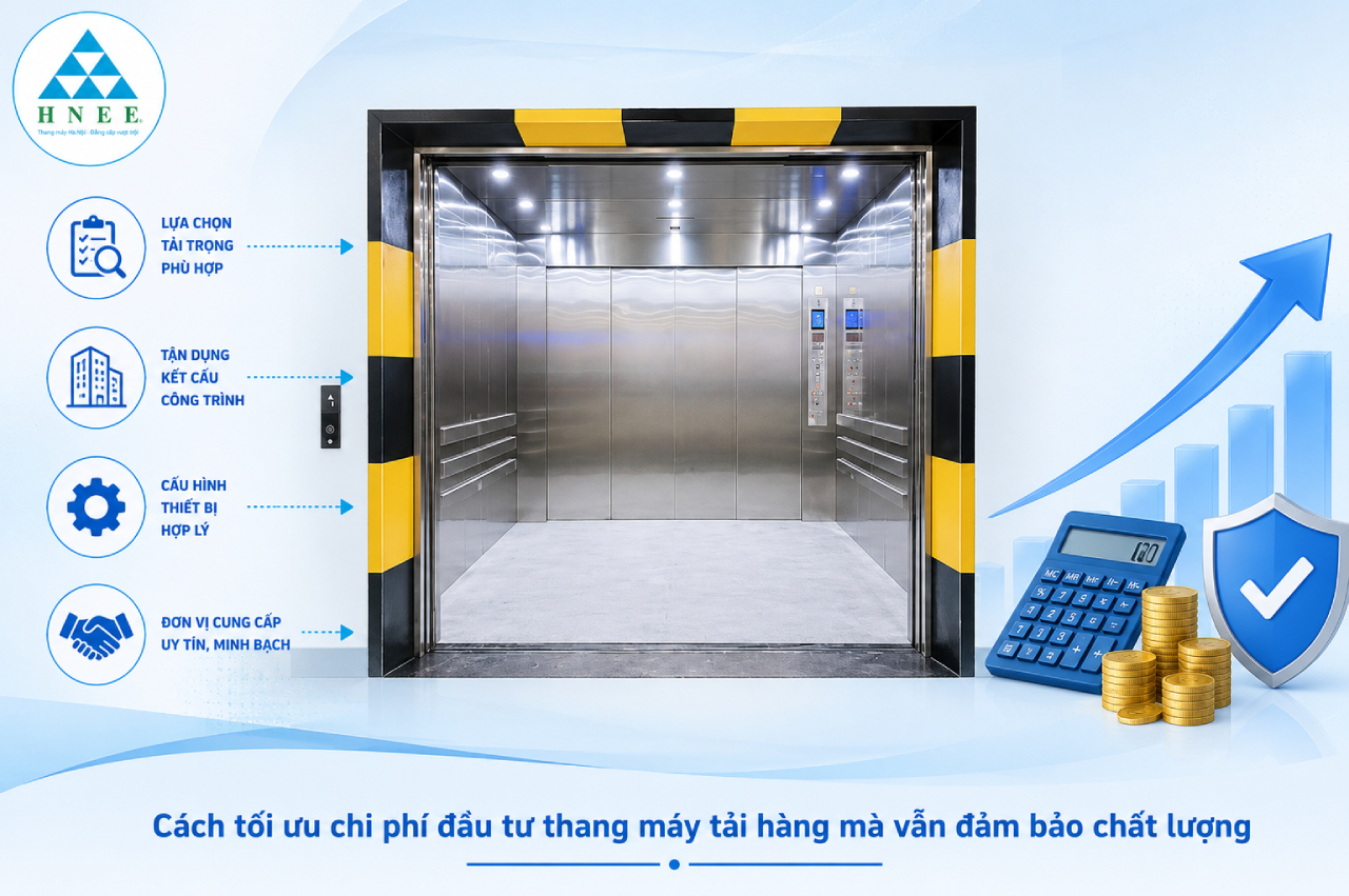 Cách tối ưu chi phí đầu tư thang máy tải hàng mà vẫn đảm bảo chất lượng
