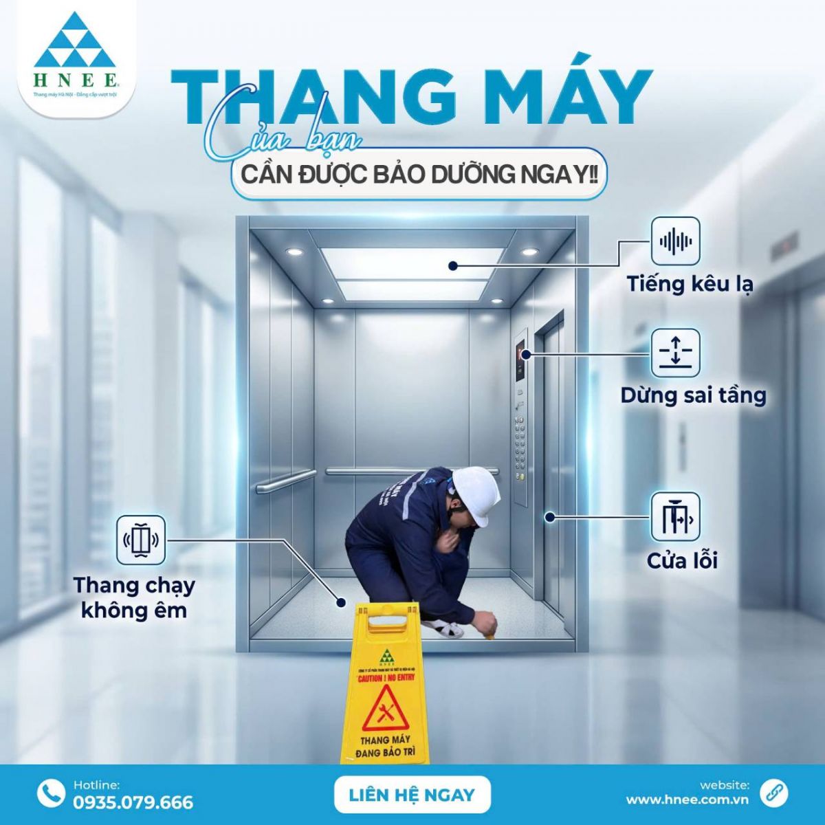 Dịch vụ lắp đặt và bảo trì thang máy uy tín tại HNEE
