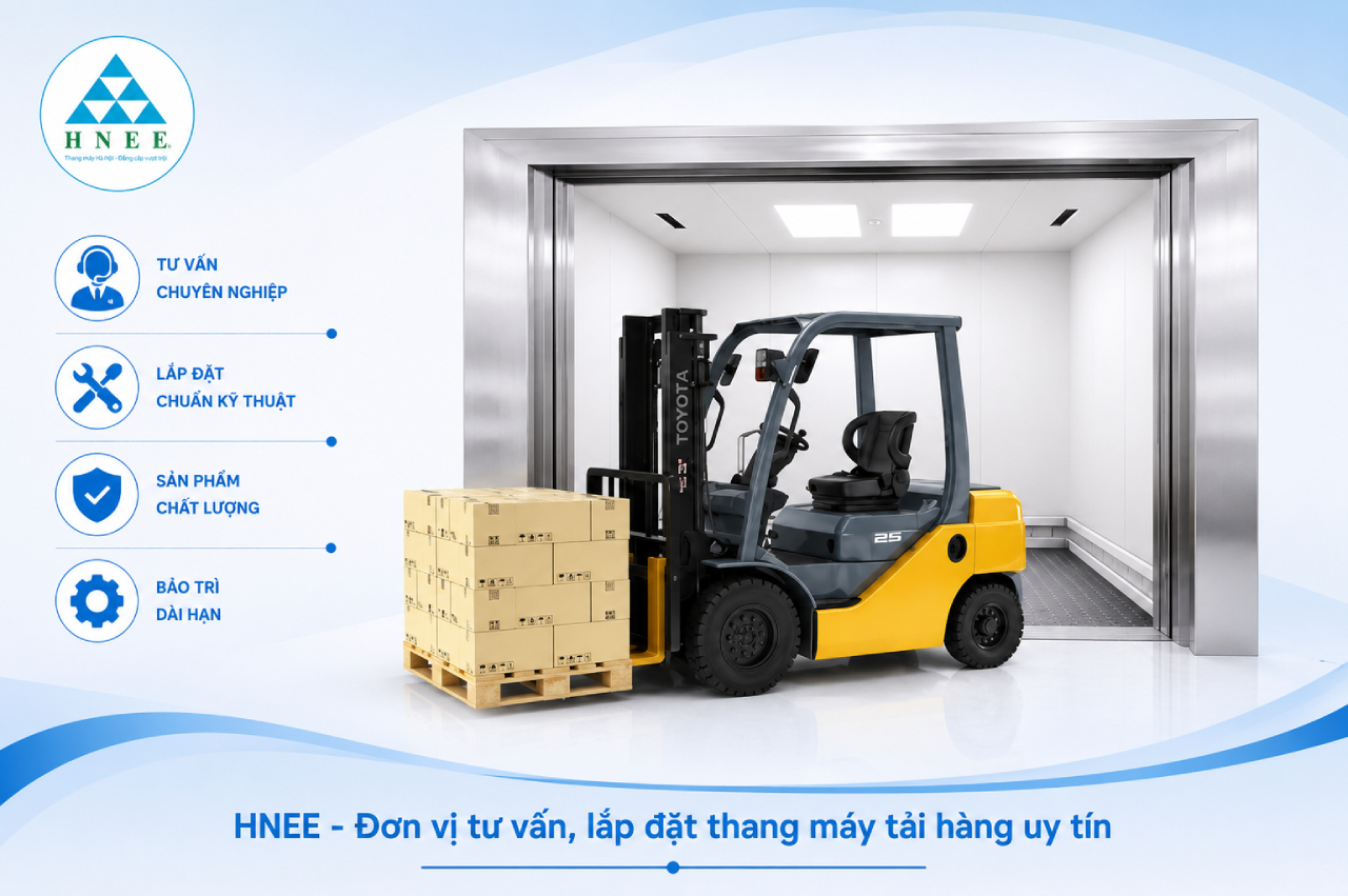 HNEE - Đơn vị tư vấn, lắp đặt thang máy tải hàng uy tín