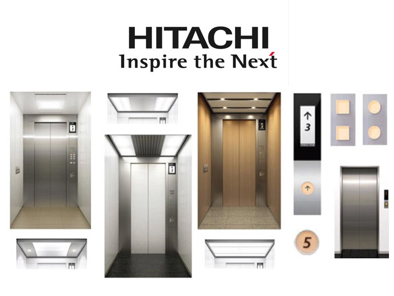 kích thước thang máy hitachi