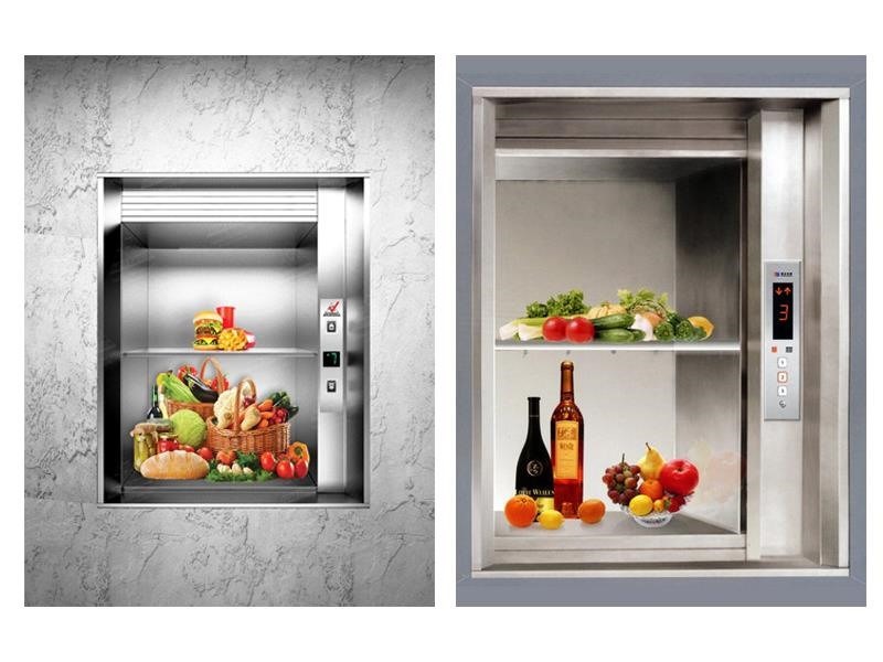 kích thước thang tời thực phẩm