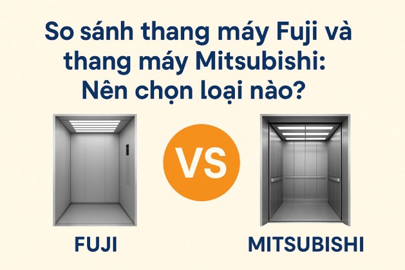 nên chọn thang máy Fuji hay Mitsubishi