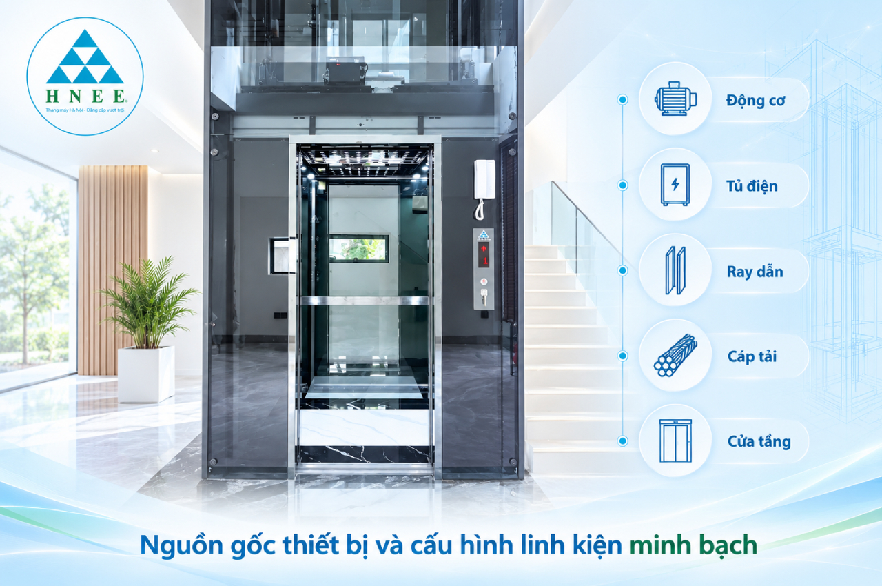 Nguồn gốc thiết bị và cấu hình linh kiện minh bạch