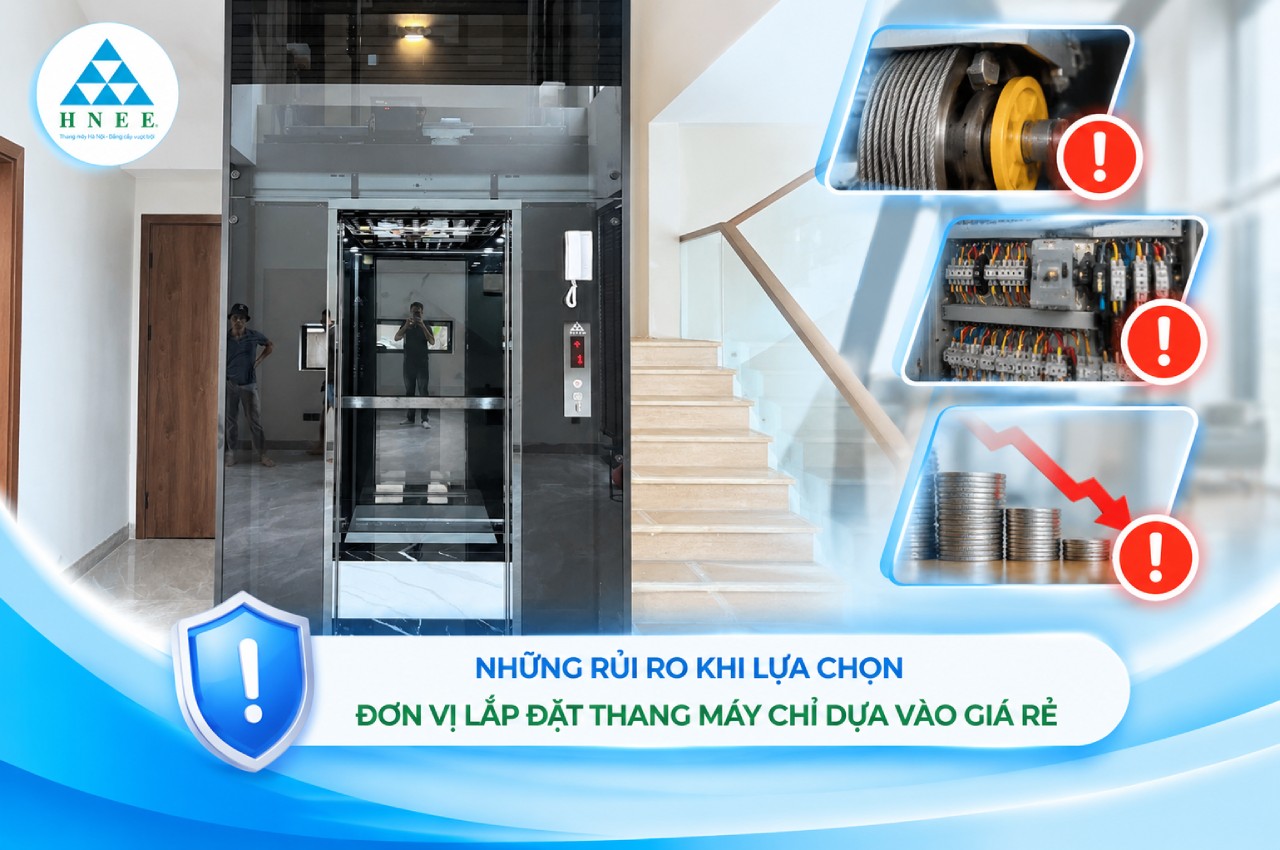 Những rủi ro khi lựa chọn đơn vị lắp đặt thang máy chỉ dựa vào giá rẻ