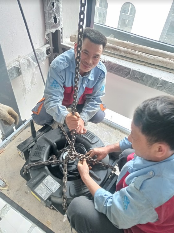 Quy trình lắp đặt thang máy Mitsubishi