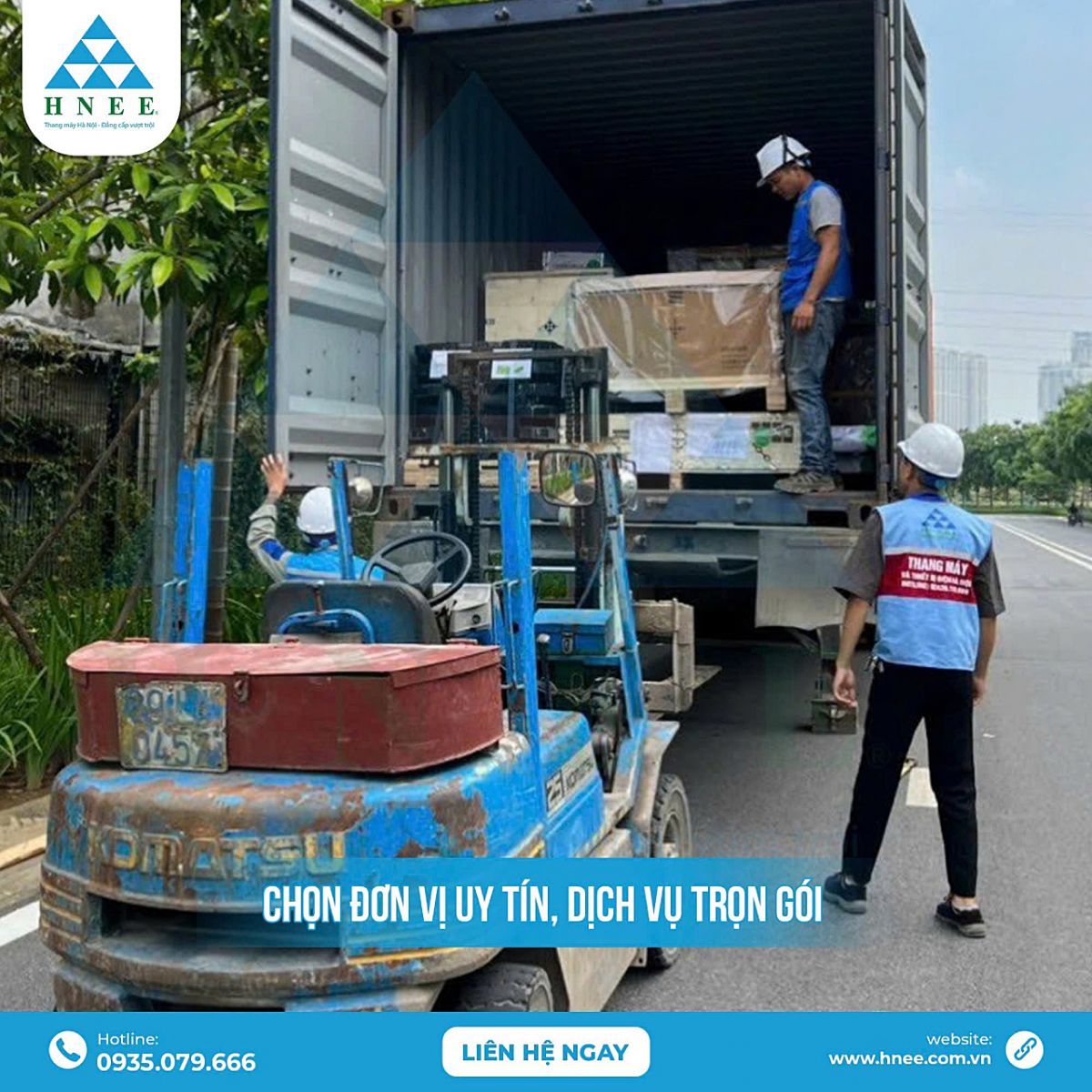 HNEE thi công lắp đặt thang máy gia đình chất lượng chuyên nghiệp
