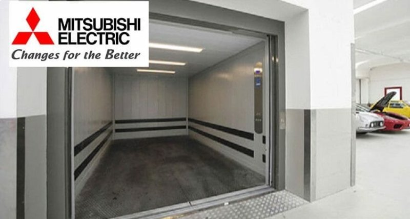 thang máy chở hàng mitsubishi