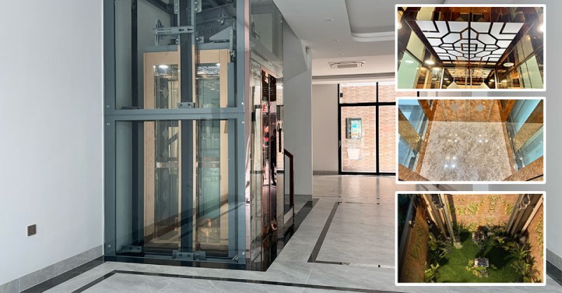 Có nên lắp thang máy kính cho biệt thự