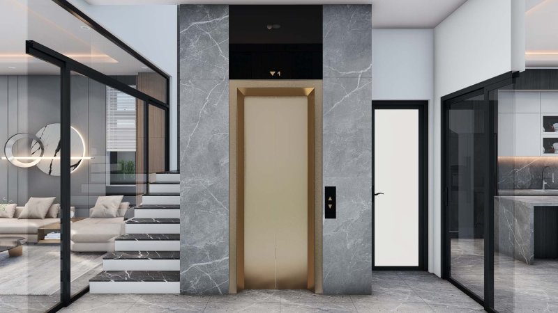 thang máy nhà phố