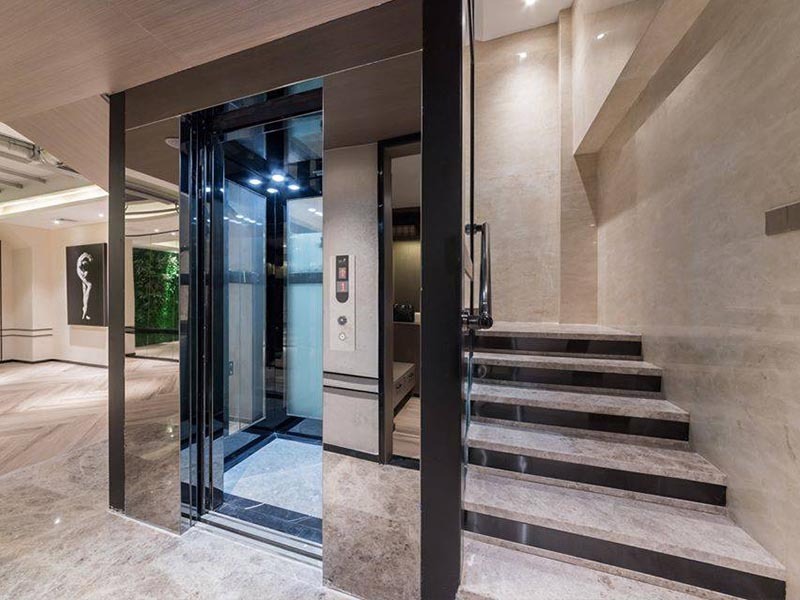 thang máy phong cách hiện đại
