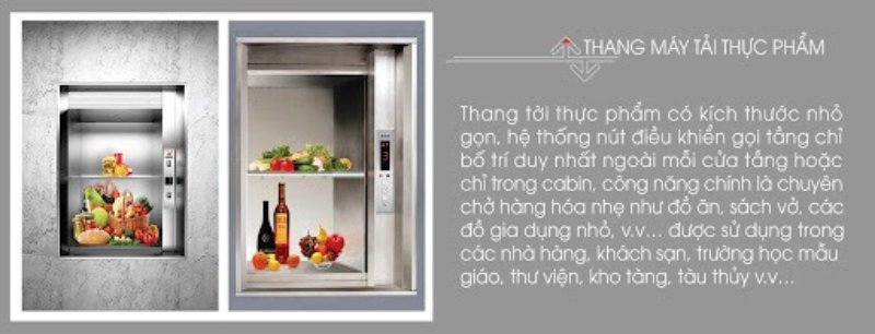 thang tải thực phẩm