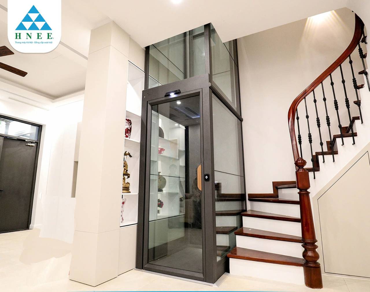 thi công thang máy biệt thự cao cấp