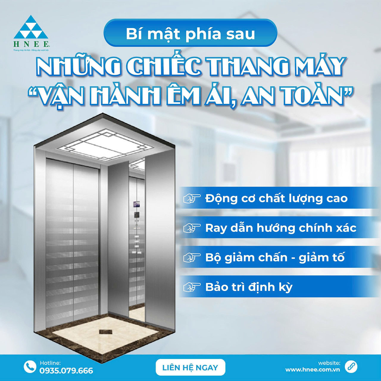 BÍ MẬT PHÍA SAU NHỮNG CHIẾC THANG MÁY “VẬN HÀNH ÊM ÁI, AN TOÀN”