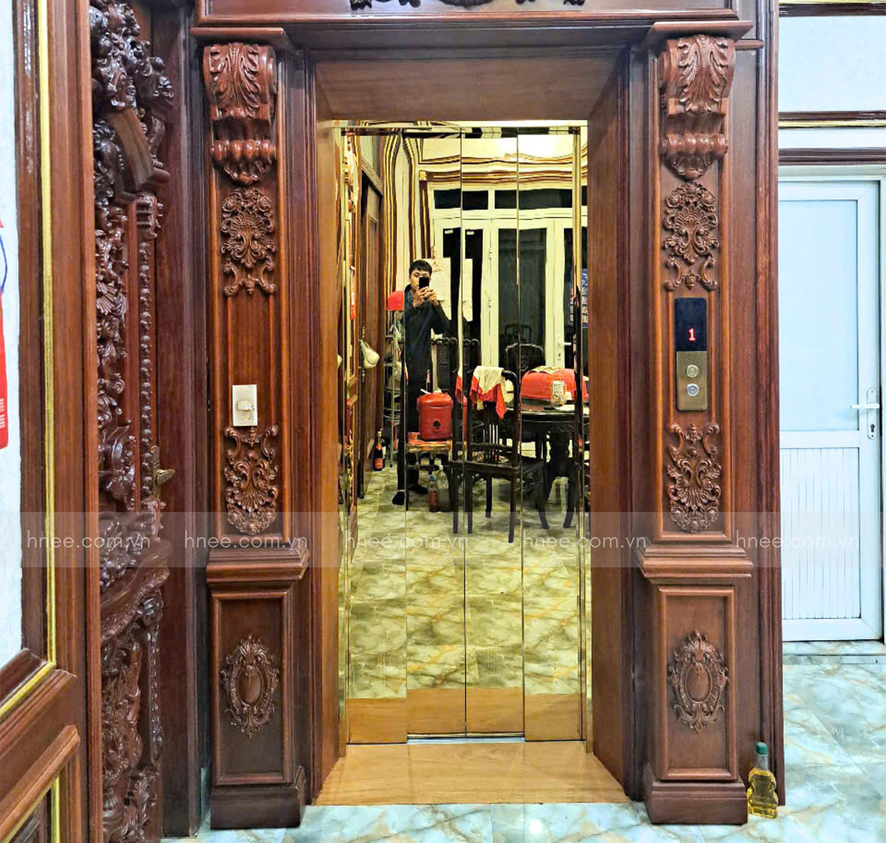  HNEE BÀN GIAO THANG MÁY CHO GIA ĐÌNH ANH CHIẾN - ĐÔNG ANH 