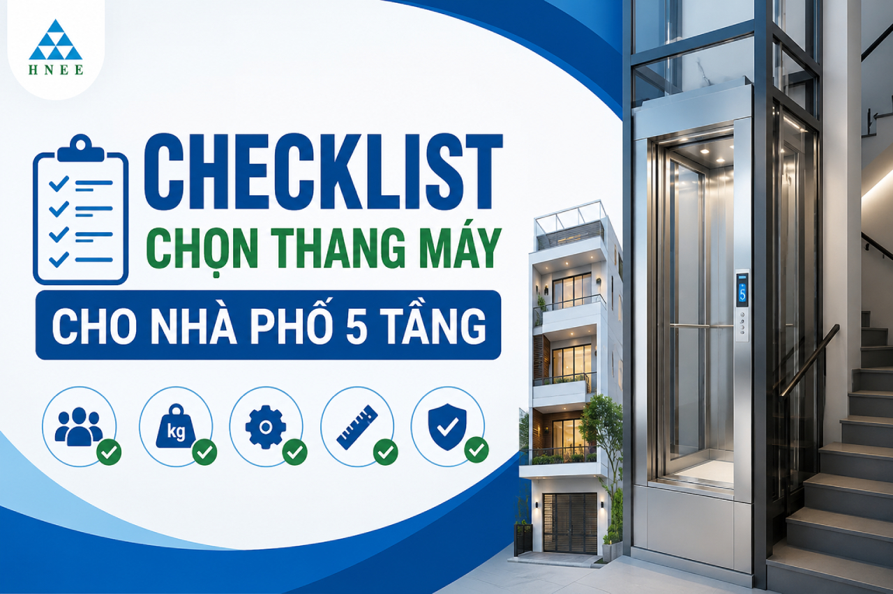 Checklist chọn thang máy cho nhà phố 5 tầng và những sai lầm cần tránh