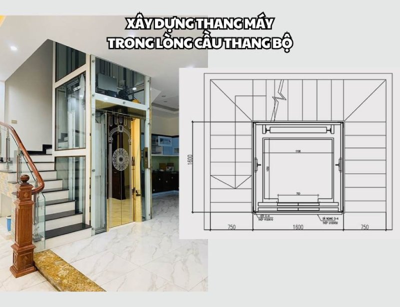 Lắp thang máy cho nhà diện tích 40m2 - Giải pháp tối ưu không gian sống trong đô thị hiện đại