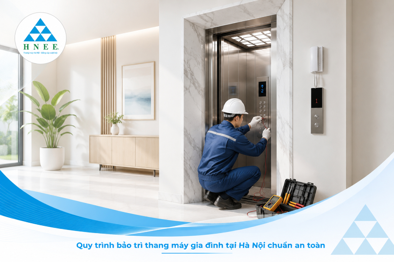 Quy trình bảo trì thang máy gia đình tại Hà Nội chuẩn an toàn